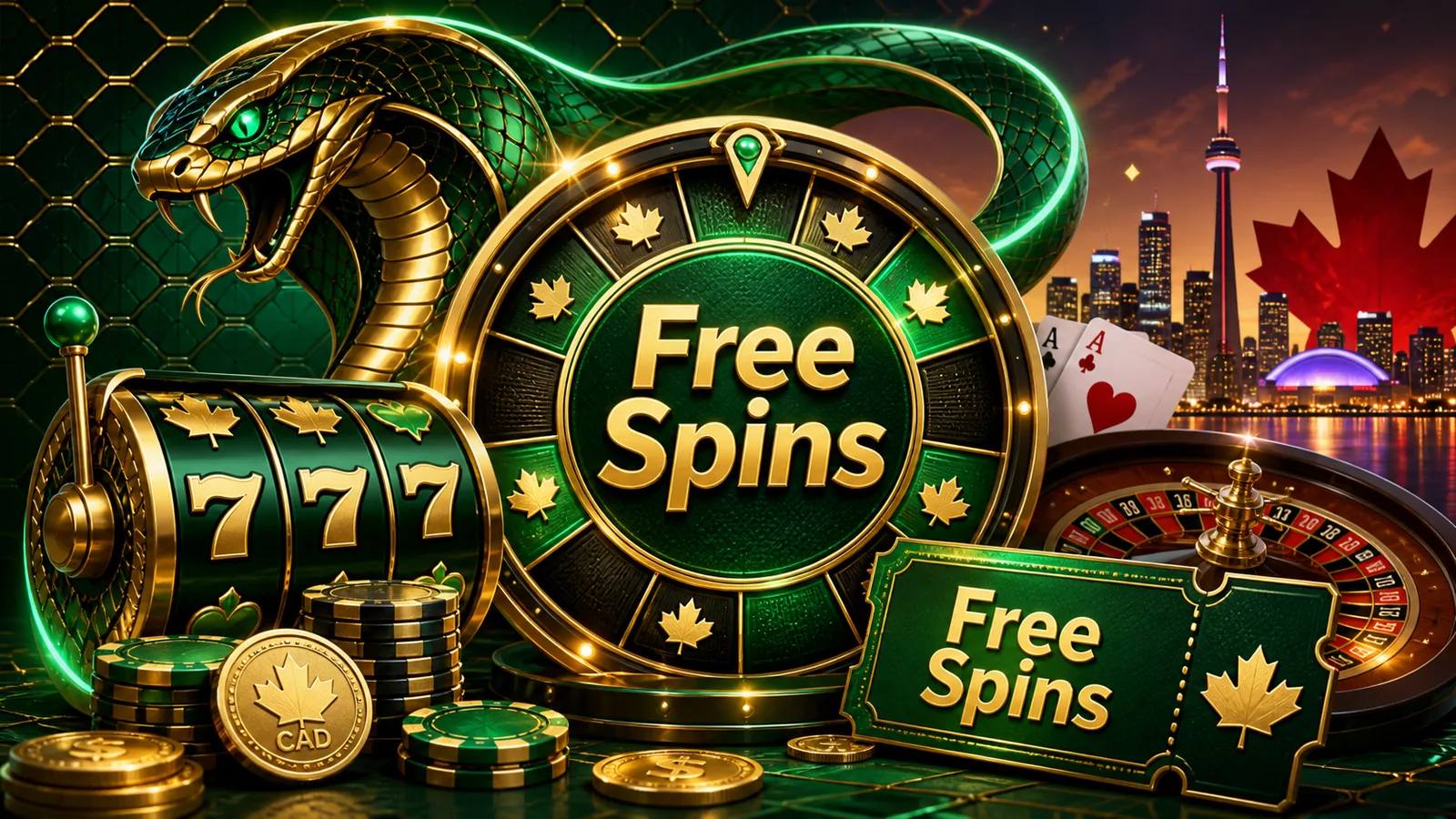 Cobra Casino Free Spins content banner