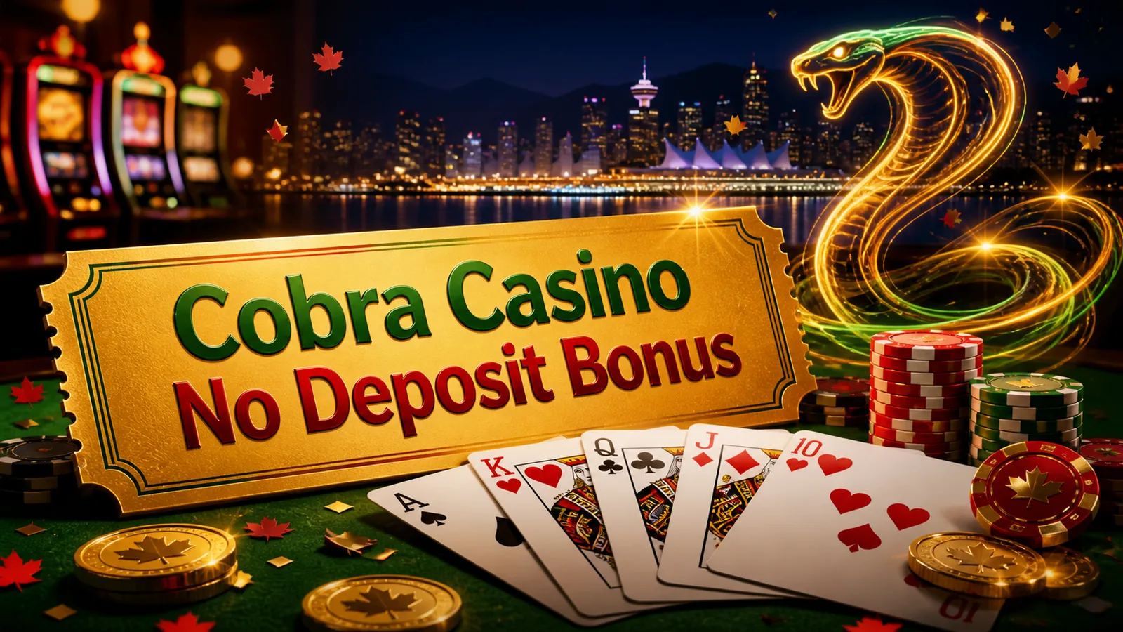 Cobra Casino No Deposit Bonus content banner
